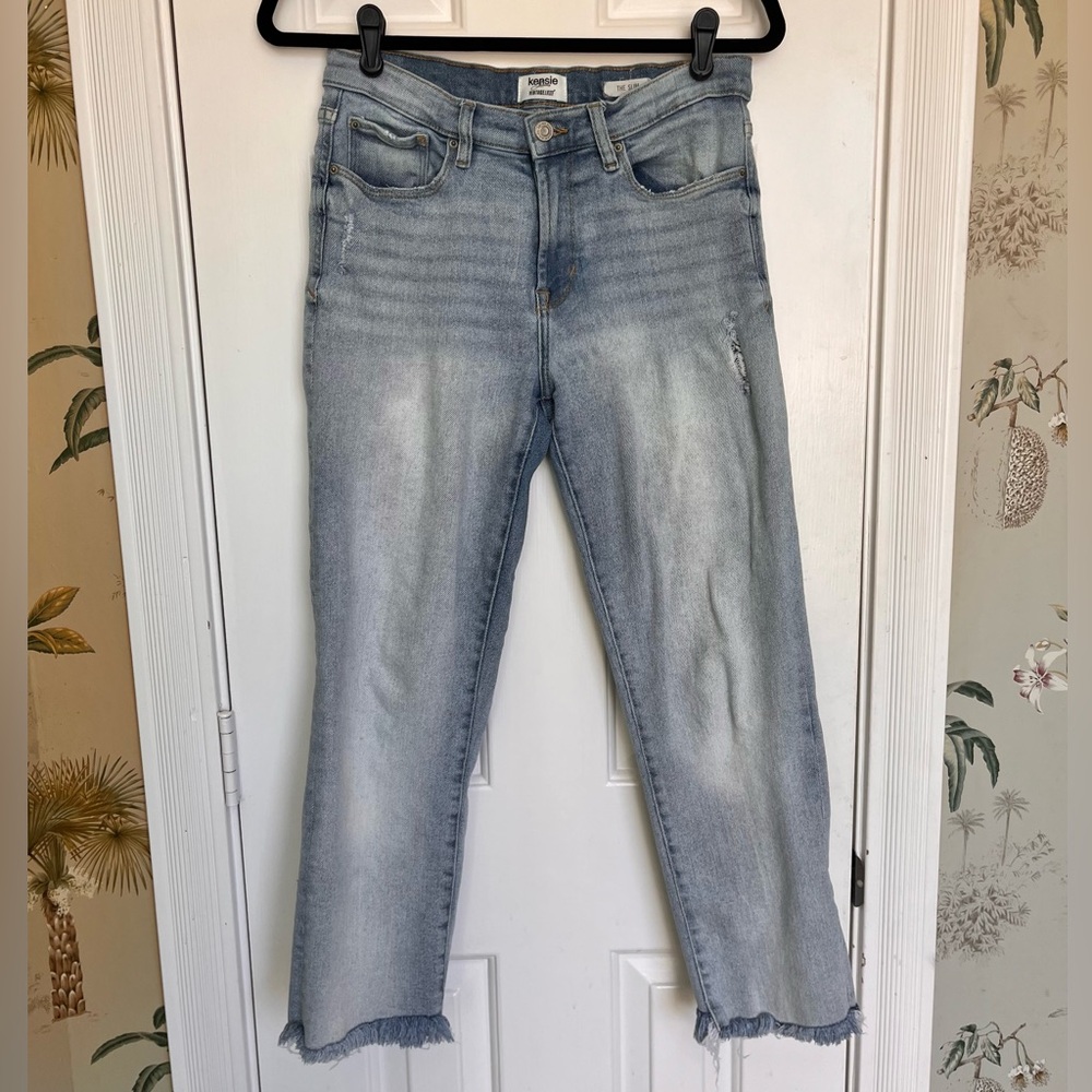 Kensie Vintage Luxe Cropped Jeans